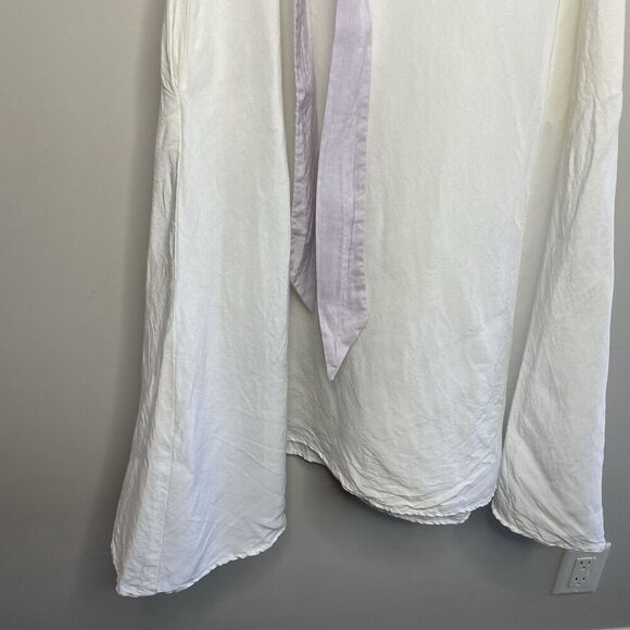 MATTHEW BRUCH Midi Dress Women 3 US 6 Colorblock Linen Blend Sleeveless USA - Picture 5 of 12